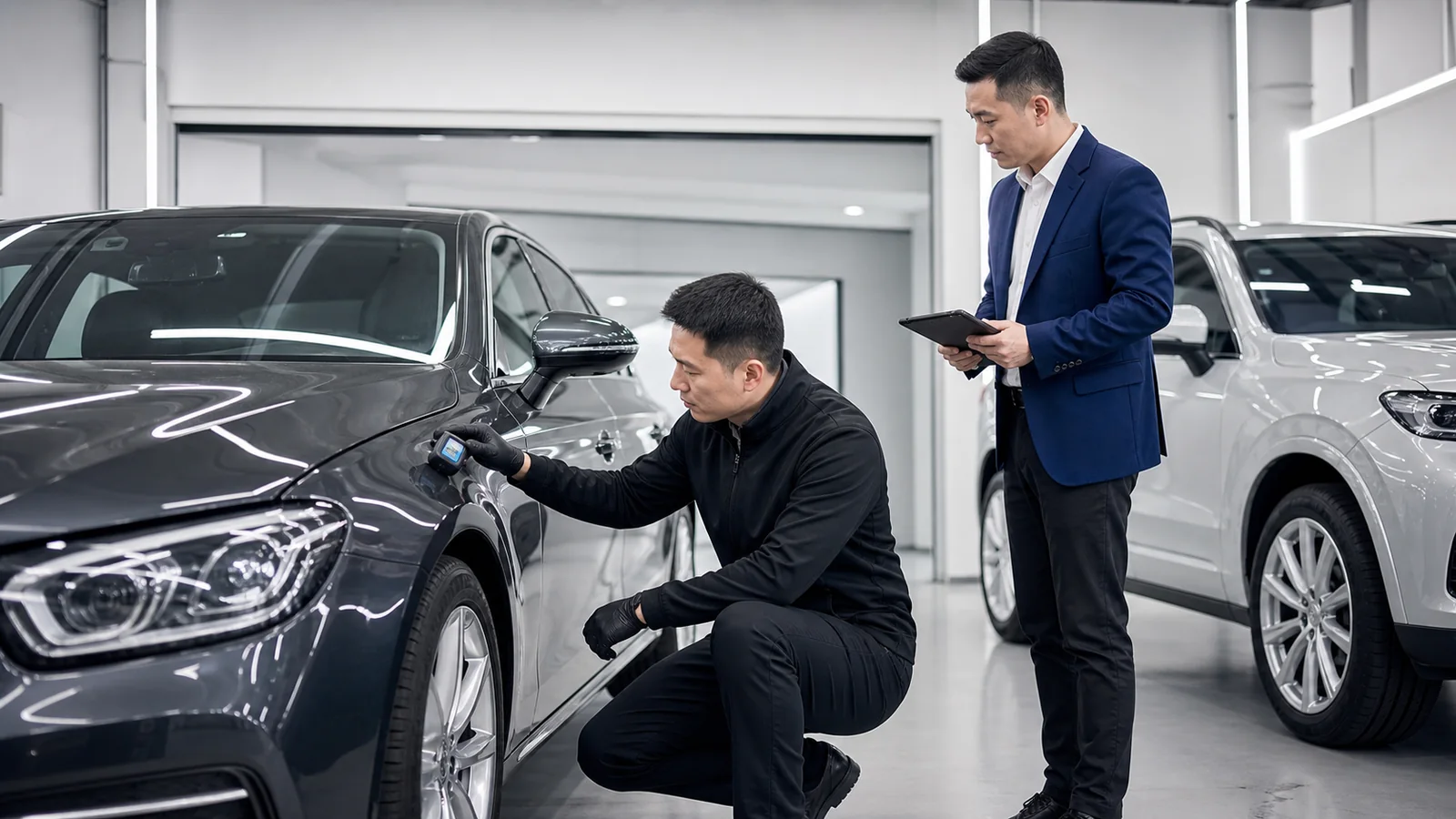 Premium used sedan and SUV inspection before export
